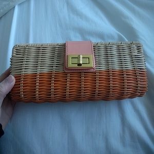 J. Crew woven clutch
